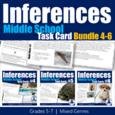 Making Inferences Task Cards Bundle (Grades 5-7)