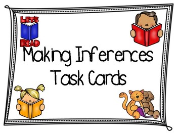 Preview of Making Inferences Task Cards / Scoot Review