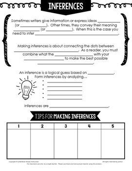 Inferencing - Making Inferences Passages, Activities, Worksheets for