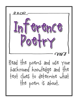 Preview of Making Inferences Through Poetry {Free Download}