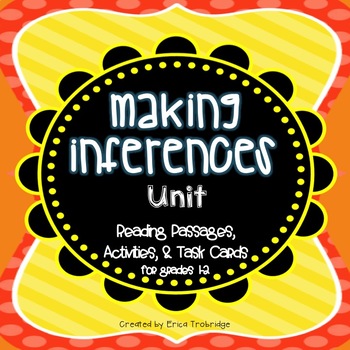 Preview of Making Inferences Unit, Grades 1-2, Common Core Reading