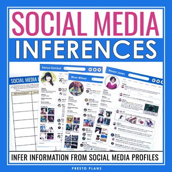 Preview of Inference Activity - Making Inferences on Social Media Reading Assignments