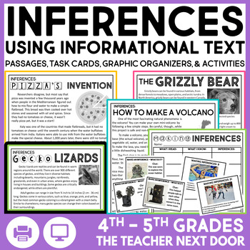 Preview of Making Inferences Informational Text Nonfiction Inference Activities Inferencing