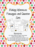 Making Inferences K-2 Leveled Passages and Question Sets