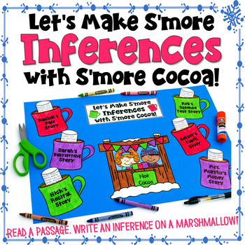 Preview of Making Inferences Worksheets: 6 Passages and a Winter Craftivity