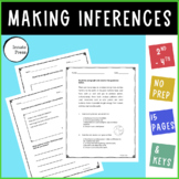 Making Inferences Reading Passages | Worksheets for 3rd Grade