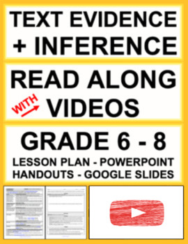 Preview of Making Inferences & Citing Textual Evidence Practice | Printable & Digital