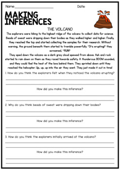 Preview of Making Inferences and Drawing Conclusions - Reading Worksheet