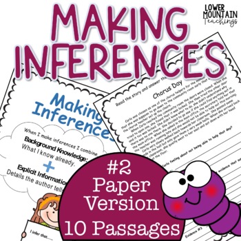 Preview of Inferencing Passages and Finding Text Evidence Two Reading Passages