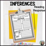 Making Inferences : Inferring Reading Response Graphic Organizer