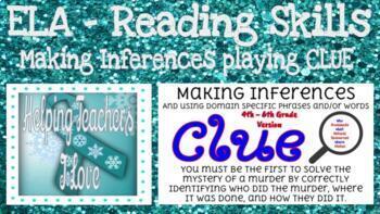 Preview of Making Inferences and Playing Clue - Technology Style!