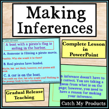 Preview of Making Inferences and Drawing Conclusions Passages PowerPoint Lesson