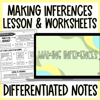 Preview of Making Inferences for Middle School Slides, Worksheets, & Reading Passages