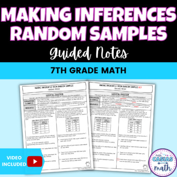 Preview of Making Inferences from Random Samples Guided Notes Lesson