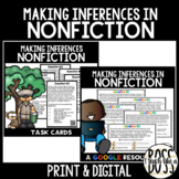 Making Inferences in Nonfiction Task Cards: Print & Digita