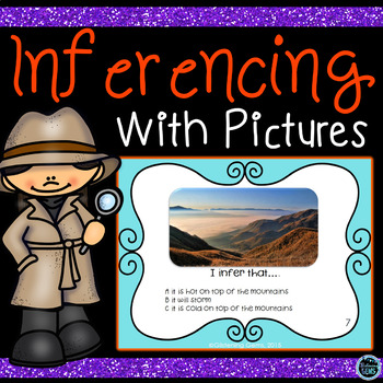 Preview of Inference Task Cards | Inferencing with Pictures | Guided Reading Activities