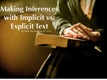 Preview of Making Inferences with Implicit vs. Explicit Text