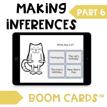 Preview of Making Inferences with Videos: Part 6 | Boom Cards™