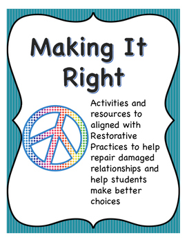 Preview of Making It Right: Restorative Ideas to Deal with School Discipline