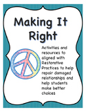 Making It Right: Restorative Ideas to Deal with School Discipline