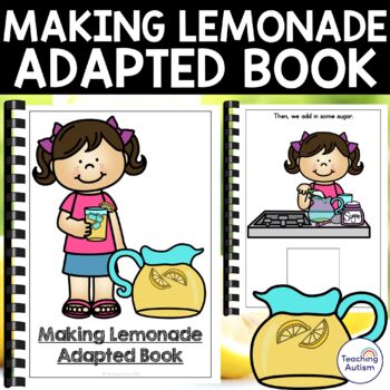 Preview of Making Lemonade Adapted Book for Special Education | Lemonade Theme Day