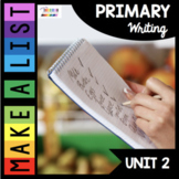 Writing Lists - Kindergarten Writing  - First Grade - Writer's Workshop