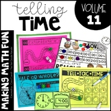 Making Math Fun Volume 11:  Telling Time to the Hour & Half Hour