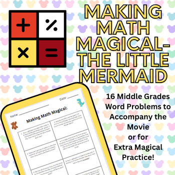 Preview of Making Math Magical-The Little Mermaid (After Testing /Movie Day/Disney Day)