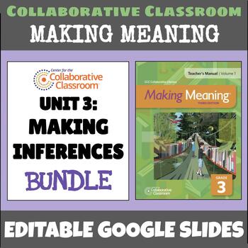 Preview of Making Meaning 3rd Grade Unit 3: Making Inferences BUNDLE