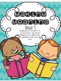 Making Meaning Unit 5 First Grade