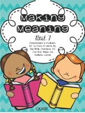 Making Meaning Unit 7 First Grade