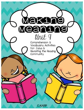Making Meaning Vocabulary Quiz 9