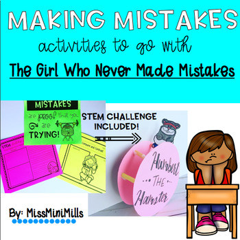 Preview of Making Mistakes: Activities to go with The Girl Who Never Made Mistakes