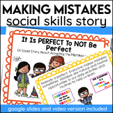 Making Mistakes Perfectionism Social Story Emotional Regul