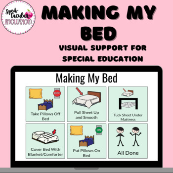 Preview of Making My Bed Visual Support for Middle and High School Special Education