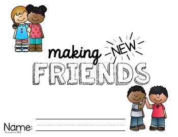 making new friends clipart image