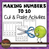 Making Numbers to 10 Cut and Paste - Differentiated Activity