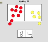 Making Numbers using two groups - Math - Smartboard.