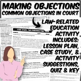 Making Objections Activity (Common Trial Objections)