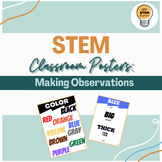 Little STEM Learners: Making Observations - Classroom Poster