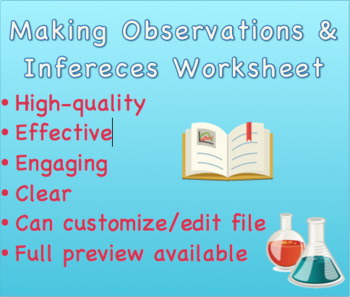Making Observations and Inferences Worksheet by The Fab Lab | TpT