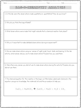 Making Observations in Science Activity by Sunrise Science | TpT