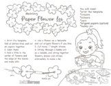 Making Paper Flower Lei Activity