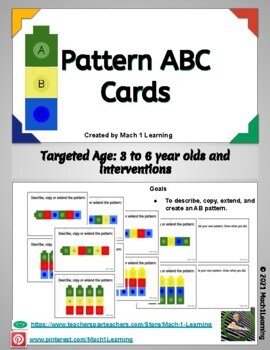 Preview of Making Patterns (ABC) Booklet