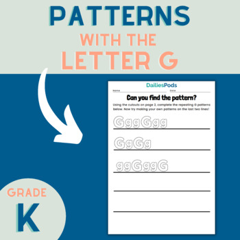 Preview of Making Patterns with the Letter Gg | Letter Patterns Printable Activity