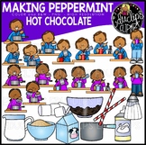 Making Peppermint Hot Chocolate Clip Art Set {Educlips Clipart}