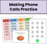 Making Phone Calls Life Skills Practice Activity | SPED
