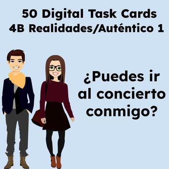 Preview of Making Plans and Sports: 50 Digital Task Cards Ch. 4B Realidades/Auténtico 1