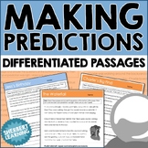 Making Predictions - Differentiated Passages, Worksheet & 