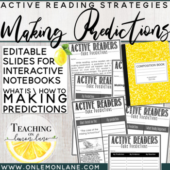 Preview of Making Predictions - Guided Reading - Reader's Workshop *Any Text *Editable